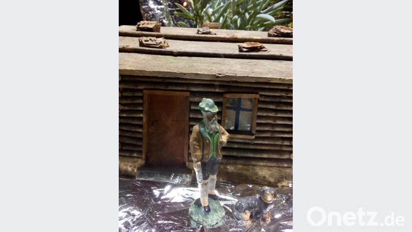Der bayerische Prinzregent Luitpold als Krippenfigur. Bild: hev