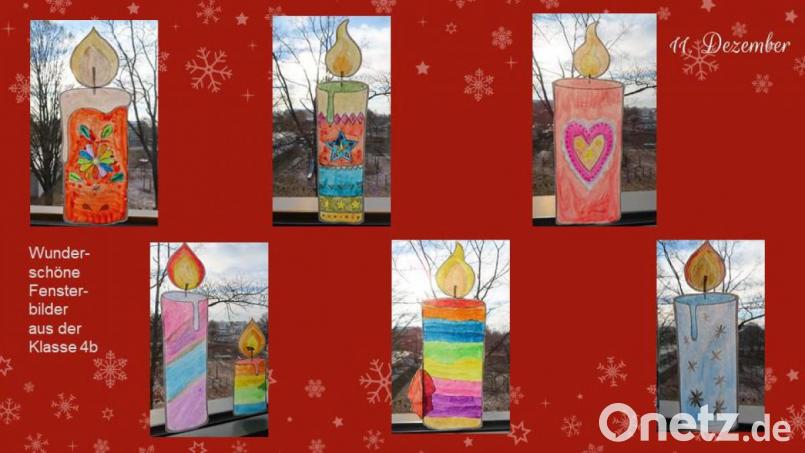 Für die Eltern haben die Barbara-Grundschüler einen digitalen Adventskalender gestaltet. Bild: Barbara-Grundschule/exb