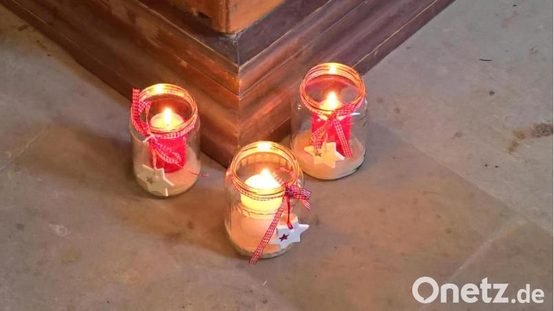 Mit viel Liebe zum Detail waren die Kerzenlichter ausgestaltet. Bild: rpp
