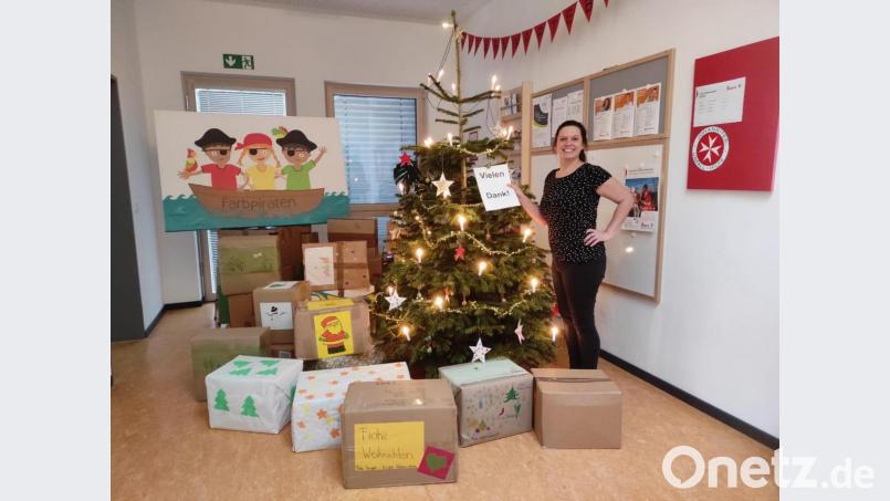 Die Johanniter-Kinderkrippe "Farbpiraten" hat nicht nur Pakete gepackt, sondern war auch Sammelstelle für die Weihnachtstrucker-Aktion Bild: Elisa Miller