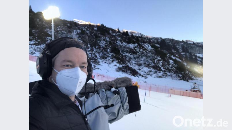 Gerald Mark beim alpinen Ski-Weltcup am Arlberg. Bild: Mark/privat
