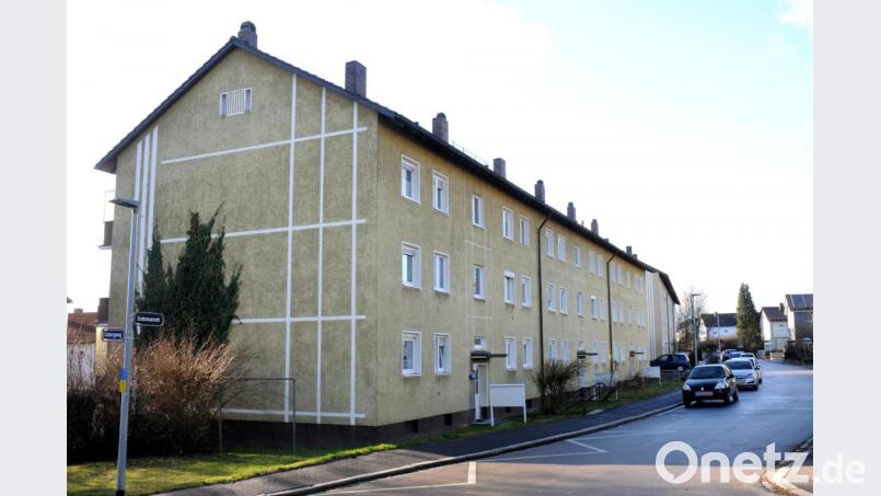 Auch der Mietwohnungsblock Endemannstraße 1 - 5 in Amberg ist einbezogen in das Quartierkonzept Eisberg, das den Weg zur Sanierung von über 400 Wohneinheiten ebnen soll. Bild: Stephan Huber