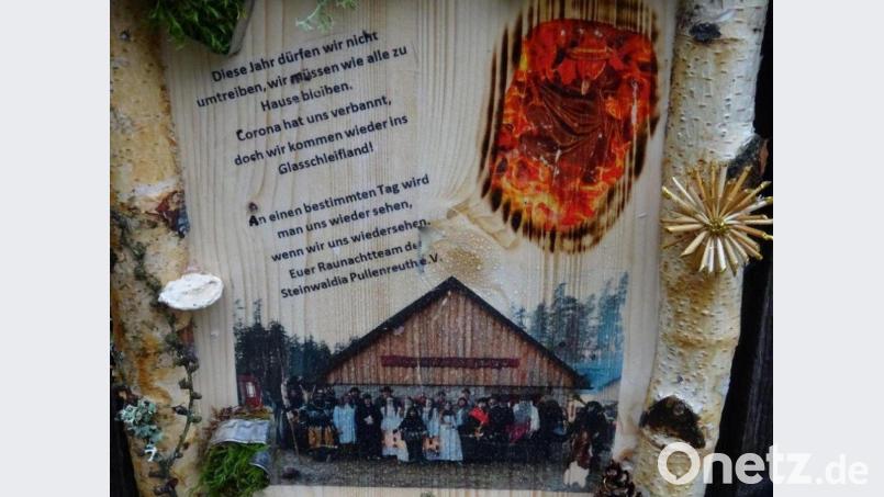 Ob die Steinwald-Geister den Hinweis lesen werden, bleibt fraglich. Bild: wro