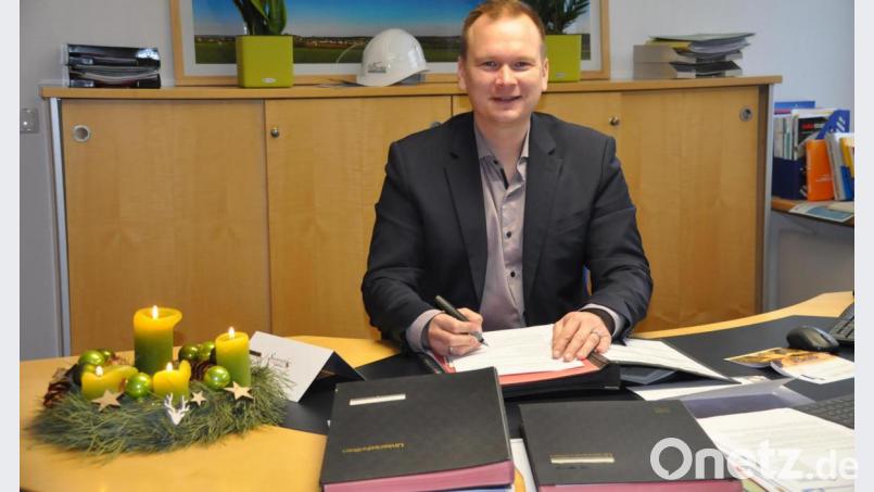 Bürgermeister Christian Porsch hat für die Gemeinde Speichersdorf im neuen Jahr einiges vor. Bild: ak