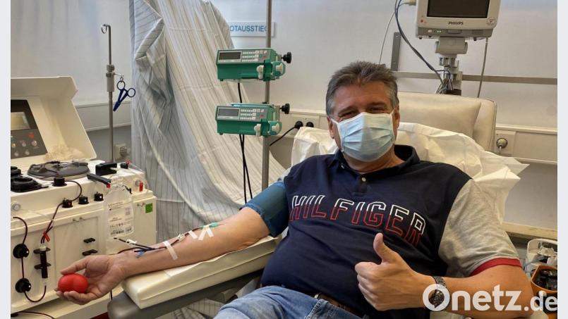 Thomas Kraheberger aus Kümmersbruck spendete drei Mal Blutplasma an der Uniklinik Erlangen. Sein Körper hatte Antikörper gegen das Coronavirus gebildet. Bild: exb