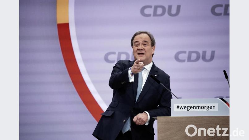 Der nordrhein-westfälische Ministerpräsident Armin Laschet wurde beim digitalen Parteitag der CDU zum Vorsitzenden gewählt. Bild: Michael Kappeler/dpa