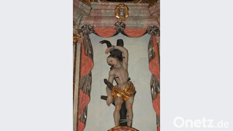 In der Mariä-Himmelfahrtskirche gibt es einen Sebastiansaltar. Bild: rgr