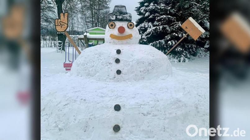 Schneemann im XXL-Format. Bild: Jasmin Jasmin