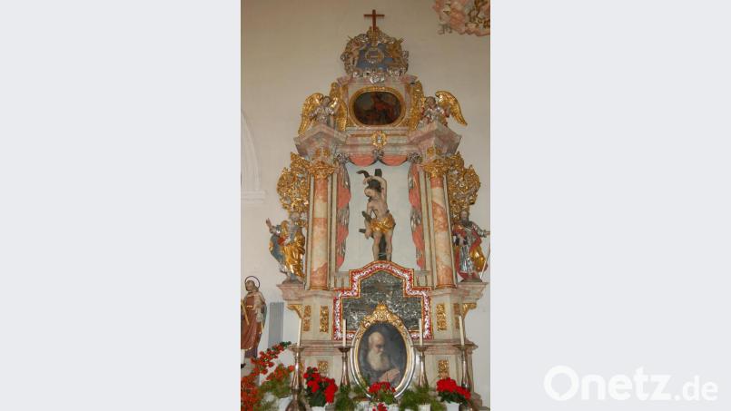 In der Mariä-Himmelfahrtskirche gibt es einen Sebastiansaltar. Der Gottesdienst wird jedoch heuer in der Friedenskirche gefeiert. Bild: rgr
