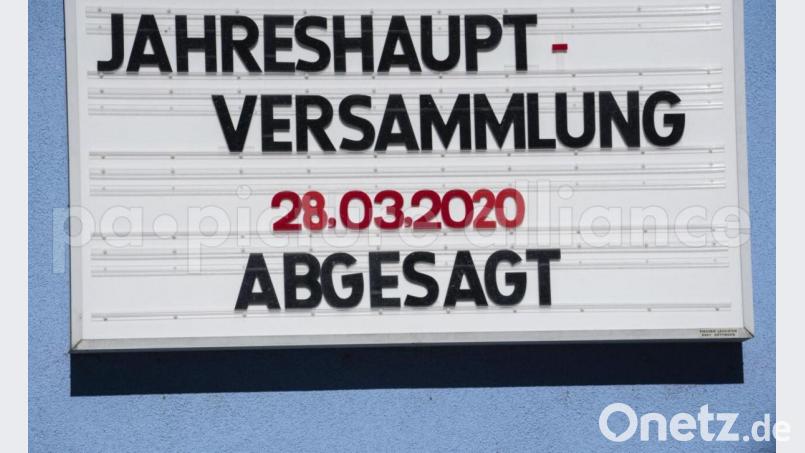 Viele Vereine mussten 2020 aufgrund der Corona-Pandemie ihre Jahreshauptversammlungen ganz absagen oder verschieben. Bild: Frank Rumpenhorst