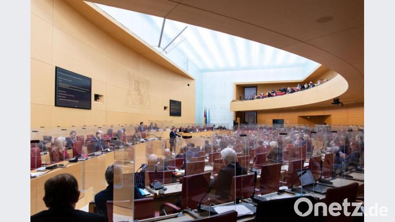 Blick in den bayerischen Landtag. Bild: Sven Hoppe/dpa