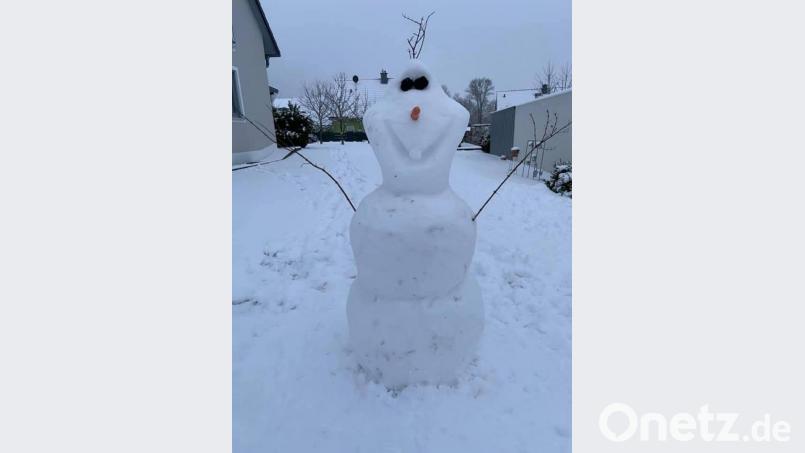 Der zweite Preis ging an Antonia Przetak - ein gewisse Ähnlichkeit mit Olaf aus der Eiskönigin ist nicht abzustreiten. Bild: sne