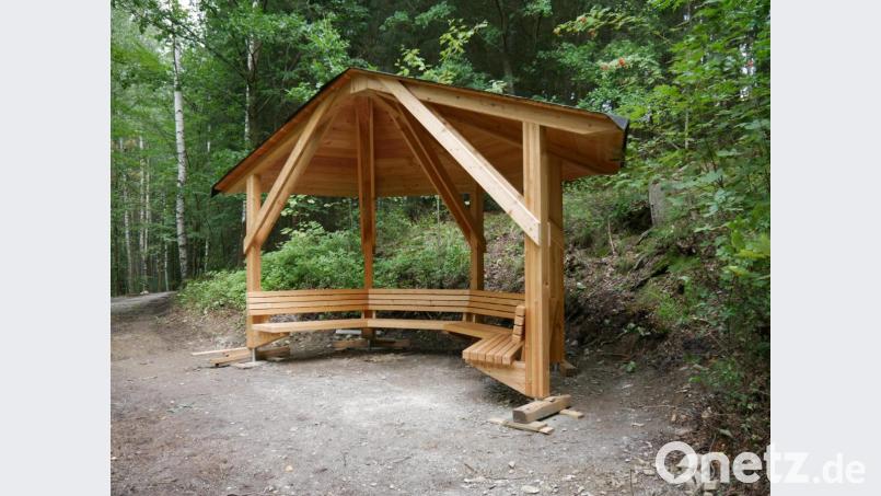 Die Aussichtslaube am Greinberg. Bild: Gemeinde Bad Alexandersbad/exb