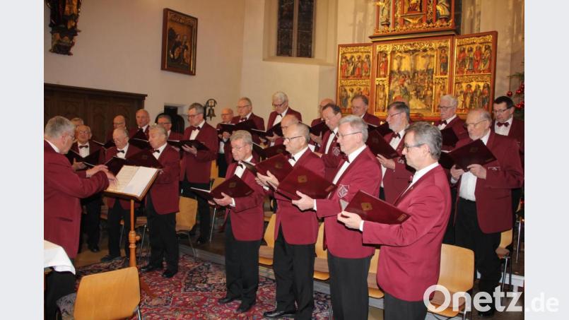 Einer der letzten großen Auftritte des Männergesangvereins 1886 Tirschenreuth, das Weihnachtskonzert 2019 in der Stadtpfarrkirche. Bild: kro