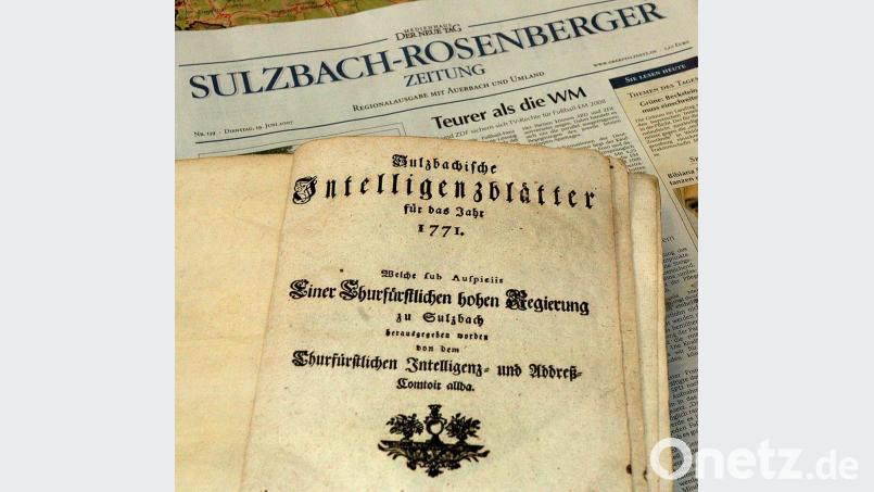 Die Intelligenzblätter als Vorläufer der Sulzbach-Rosenberger Zeitung. Bild: Stephan Huber