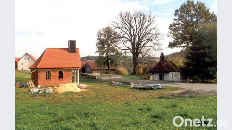 1998 hatte der Ulmensplintkäfer bereits ganze Arbeit geleistet. Die Baum in der Ortsmitte von Bernhof , nahe der Kapelle, war nicht mehr zu retten. Archivbild: ask