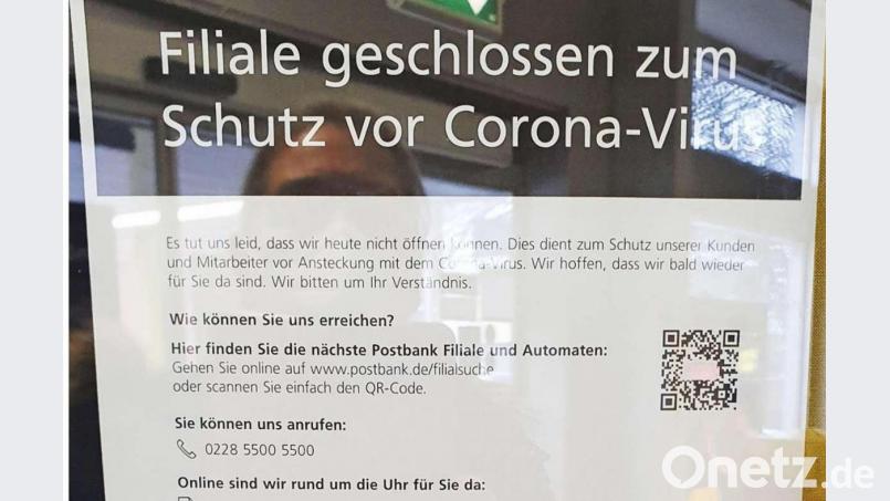 Wegen einer Corona-Infektion wurde die Postfiliale in Marktredwitz geschlossen. Bild: fph