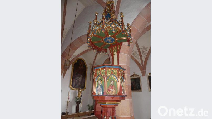 Stadtrallye Eschenbach: Wann wurde die Kanzel in die Pfarrkirche eingebaut? Bild: rn