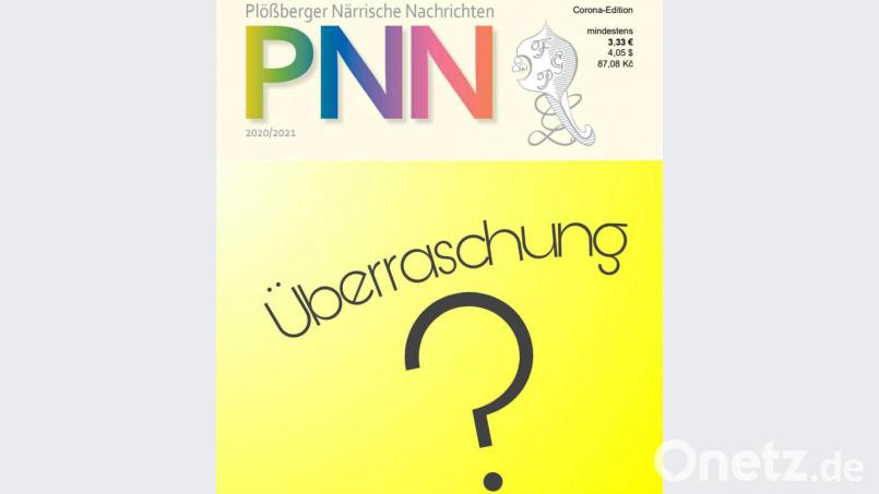 Normalerweise ist das Prinzenpaar auf dem Titel der PNN abgebildet. Da es in dieser Session kein neues Faschingsprinzenpaar in Plößberg gibt, ist das Titelbild heuer eine Überraschung. Bild: FGPlößberg/exb