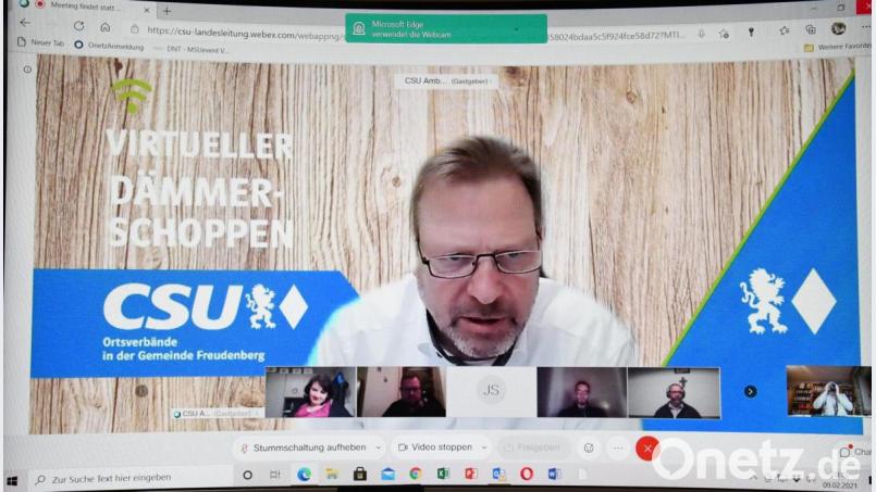 Kommunalpolitische Themen hat Bürgermeister Alwin Märkl wegen Corona mal anders vermittelt: virtuell in die Wohnzimmer der Bürger. Bild: sche