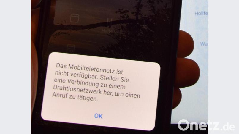 Auch den „Telekom Service“ mit dem Handy zu erreichen, fiel am Donnerstag schwer. Bild: mde