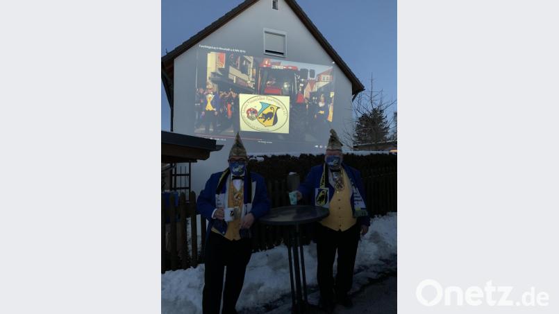 Fasching an der Hauswand. Bild: krb