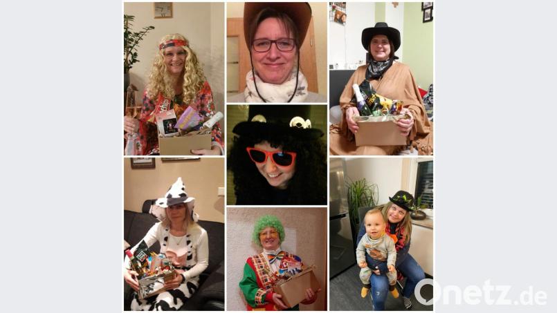 Der Weiberfasching 2021 fand nur online statt. Aber der SC Kirchenthumbach hatte mit Partypaketen vorgesorgt Bild: Bilder/Repros: Fürk