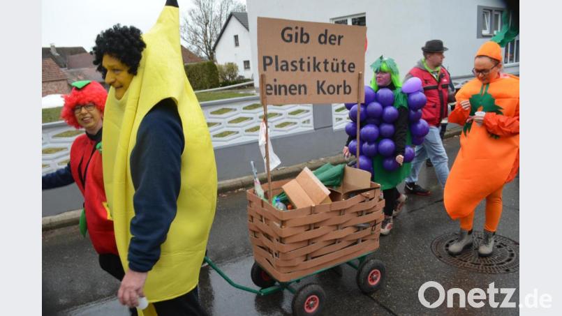 Die Schirmitzer Kolpingjugend zeiht seit zehn Jahren in Bechtsrieth mit und glänzt immer mit ihren Ideen und tollen Kostümen. Bild: fz