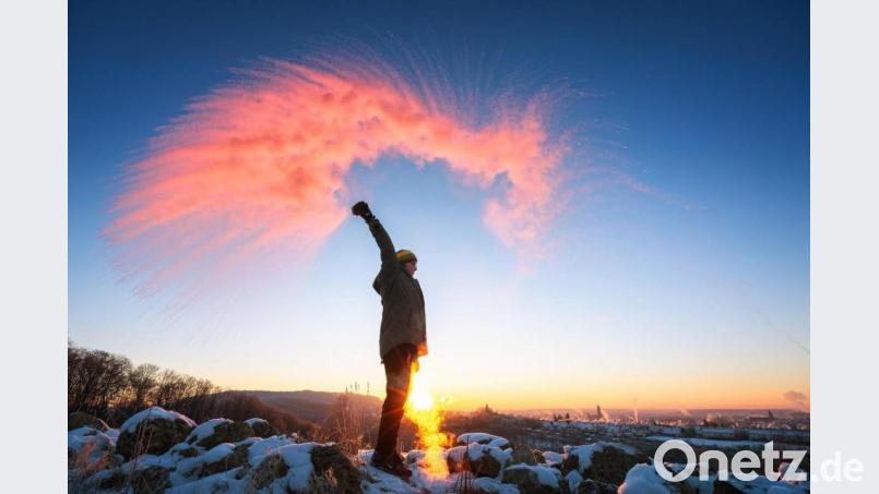 Wenn heißes Wasser auf eiskalte Luft trifft, kann der sogenannte Mpemba-Effekt eintreten. Bild: Christian Ringer