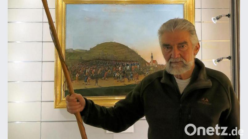 Der Tambourstab, der im Museum Kemnath ausgestellt ist, erinnert an die Schlacht bei Kastl. Bild: bjp