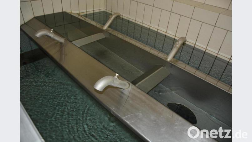 Blick ins Innere des Pumphauses in Groppenheim. Bild: jr