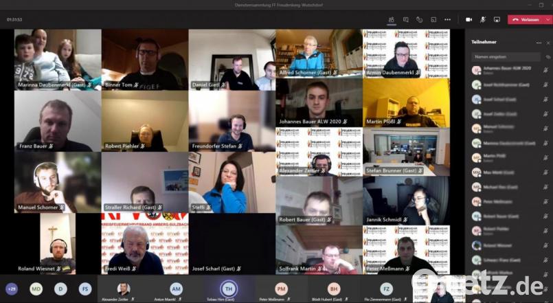 Dienst- und Generalversammlung, virtuell der FF Freudenberg-Wutschdorf, einmal ganz was anders Bild: sche