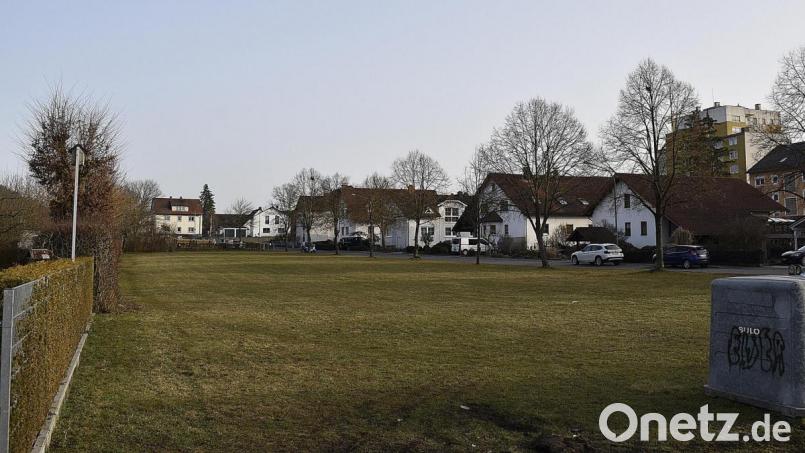 Auf diesem Grundstück beim Friedhof soll der &quot;Wohnpark Adolf-Kolping-Straße&quot; entstehen. Eine Bürgerinitiative versucht das zu verhindern. Bild: sck