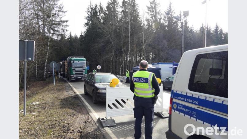 Die Bundespolizei hat die Kontrollen am Grenzübergang Mähring übernommen. Bild: Bundespolizei/exb