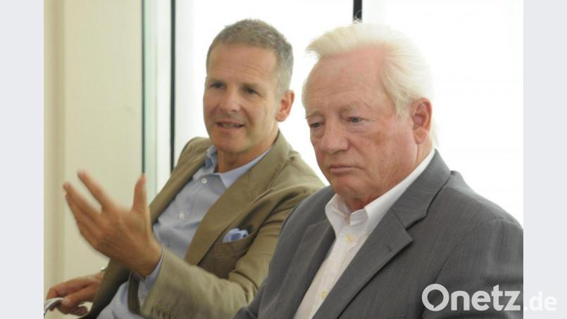 Klaus Conrad und sein Sohn Werner. Bild: Petra Hartl