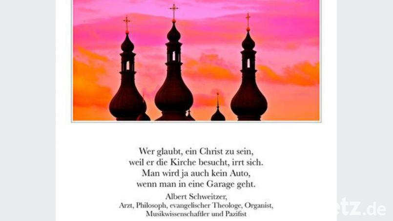 Ein humorvolles Zitat von Albert Schweitzer passt hier perfekt zum Fotomotiv. Bild: ubb