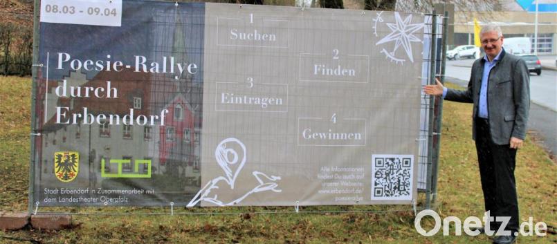 Erbendorfs Bürgermeister Johannes Reger ist gespannt auf die Ergebnisse der Poesie-Rallye. Bild: ckl