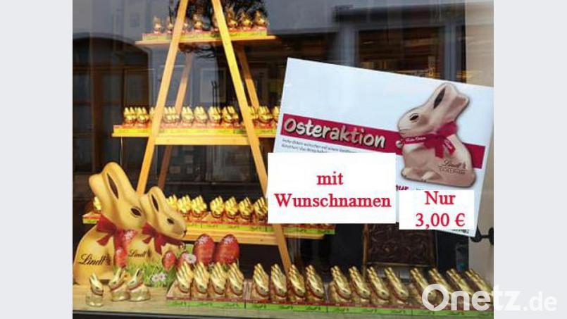 Auch wenn die Ladentüren geschlossen bleiben, bietet das Wirtschaftsforum Oberviechtach eine Goldhasen-Osteraktion an. Bild: Bianca Liebermann