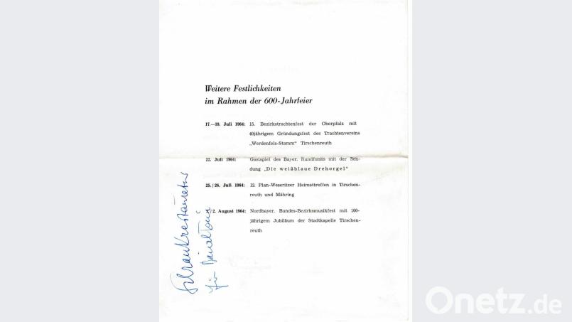 Der handschriftliche Vermerk von Dr. Klein: „Schrankrestaurator für Baierl Toni“. Bild: tsp