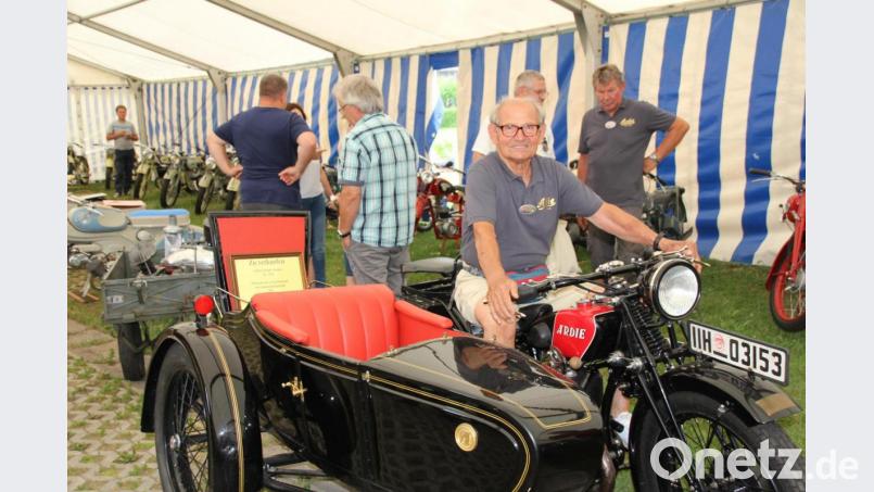 Dieses Sondermodell mit Beiwagen stieß beim letzten Treffen auf besonderes Interesse. Archivbild: frd