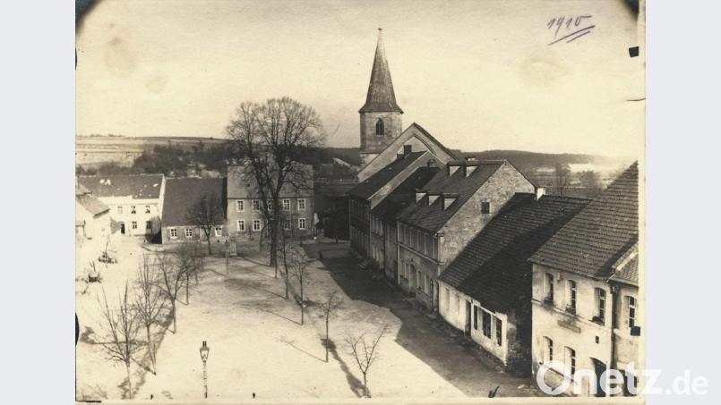 Laternen am Marktplatz 1910. Bild: Museum Grafenwöhr/exb