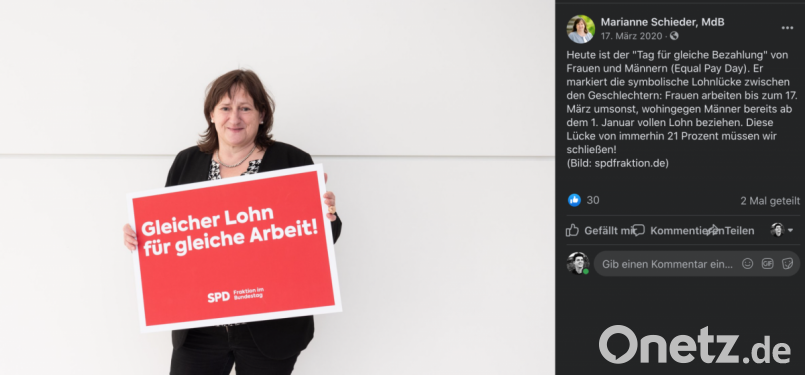 Marianne Schieder will auf ihren Social-Media-Kanälen Botschaften vermitteln - zumeist in Textform. Screenshot: Facebook/Marianne Schieder