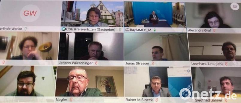 Staatsminister Albert Füracker diskutierte mit den Vertretern der Mittelstandsunion aus der Oberpfalz. Bild: mez