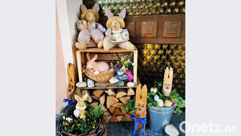 Der Osterhase hat viele Gesichter, für einen bestimmten Osterhasen sollen die Kinder in der Marktgemeinde den Namen finden. Bild: gz