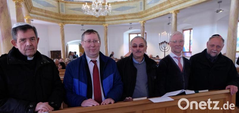 Zuletzt wurde die Woche der Brüderlichkeit 2019 mit Pfarrer Max Früchtl, Kantor Alexander Zakharen. Werner Friedmann, Pfarrer Wilfried Römischer und Pfarrer Alfons Forster (von links) gefeiert. Bild: le