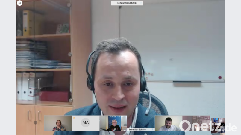 Beim digitalen Informationsaustausch zwischen BRK-Kreisgeschäftsführer Sebastian Schaller und der CSU Amberg gab es interessante Fakten zu hören. Screenshot: gsp