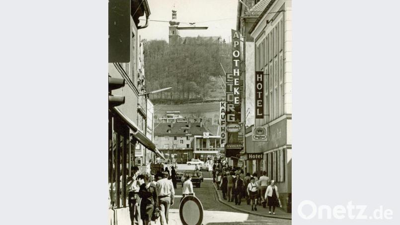 Nach Ende des Zweiten Weltkriegs kauft Storg die Immobilie von Frauendorfs Erben ab. In den 50er und 60er Jahren folgen umfangreiche Umbaumaßnahmen in beiden Gebäuden. (Bild stammt von 1953) Bild: AZ-Archiv