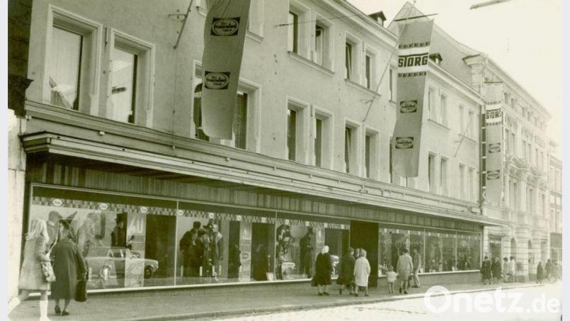 Blick ins Bildarchiv: Diese Aufnahme des Kaufhauses Storg dürfte aus den 1960er Jahren stammen. Bild: Lischka/AZ-Archiv