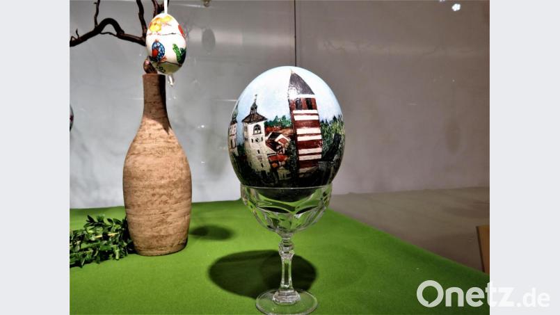 In der bereits laufenden Oster-Sonderausstellung sind schön verzierte Ostereier zu sehen. Weil das MQ geschlossen ist, kann diese Präsentation virtuell über die Homepage der Stadt Tirschenreuth angeschaut werden. Bild: ubb