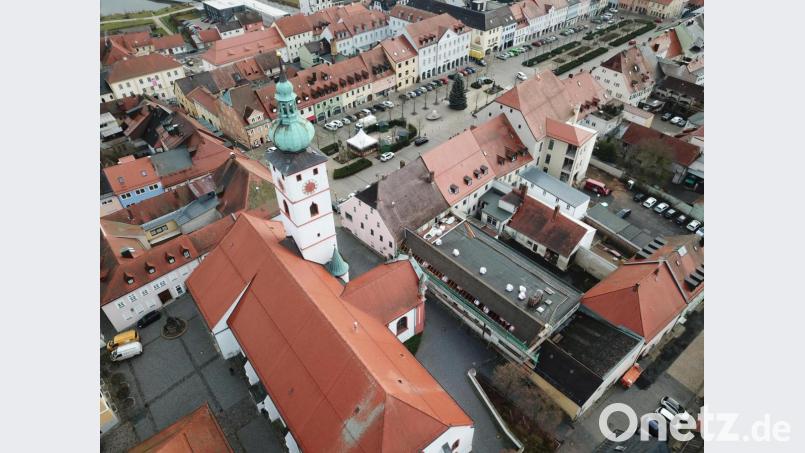 Im hinteren Bereich des Ruffing-Anwesens haben erste Arbeiten begonnen. Bild: Stadt Tirschenreuth/exb